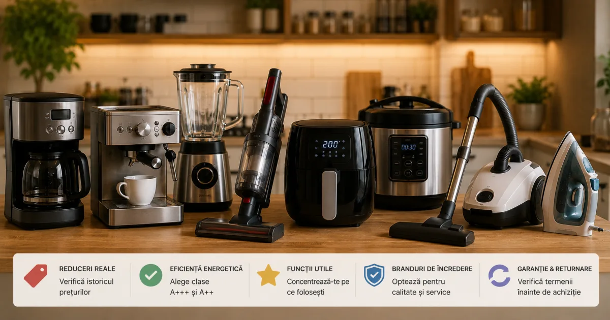 Electrocasnice la reducere: ofertele care chiar merită